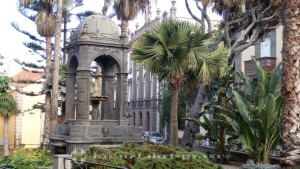 Brunnen an der Plaza del Espíritu Santo