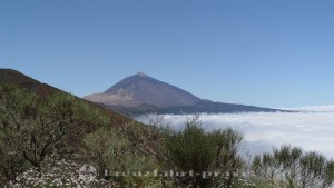 Pico del Teide – Wolken unterhalb des Gipfels